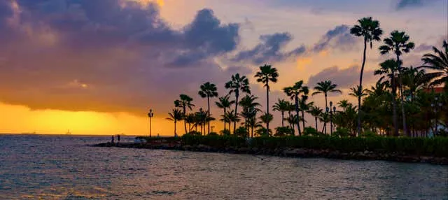 Paseo en catamarán por Aruba al atardecer